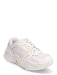 Chunky Runner Vibram Lth Mix Wn Låga Sneakers White Calvin Klein