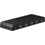 Goobay HDMI-Splitter 1 til 4 – 4K 30Hz for TV, Skjerm og Projektor