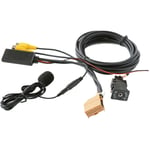 12V MMI 2G Voiture Bluetooth AUX Câble Adaptateur Musique Audio Mic Pour A6 A8 2006-2008 J523 Uniquement pour le Mode AV1 AV2