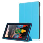 Lenovo Tab 3 A7-10 710F Tri-Fold PU Case LightBlue