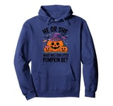 He or She What Will Our Little Pumpkin Be Baby Shower Pullover Hoodie