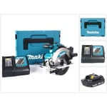 Dss 610 Kit RY1J Scie Circulaire sans fil 18V avec boîtier makpac inclus Batterie bl 1815 n + chargeur DC18RC - Makita