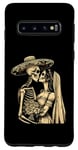 Coque pour Galaxy S10 Day Dead Squelette Mariage Couple Mari Femme Dia de