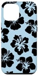 Coque pour iPhone 12 Pro Max Hibiscus Flower Floral Hawaiian Cute Women Turquoise Yellow