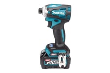 Makita XGT TD001GD201 - stødnøgle - ledningfri - 2 batterier, inkluderet oplader