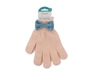 Isabelle Laurier - Lot de 2 Gants exfoliants pour le bain et la douche - Gants de toilette gommants - Gommage corps - couleur Pêche - Cadeau Femme