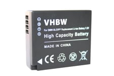 vhbw Batterie remplacement pour Panasonic DMW-BLE9, DMW-BLE9E, DMW-BLG10, DMW-BLG10E pour appareil photo reflex (750mAh, 7,2V, Li-ion)