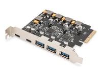 Digitus - Nätverksadapter - Pcie X2 - Usb 3.1 Gen 2