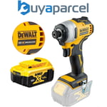 Dewalt DCF809N 18v XR Brushless Compact Impact Driver Bare Tool + DCB184 5.0ah