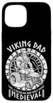 iPhone 15 Funny Viking Dad Medieval Lawn Mower Lawnmower Father Figure Case