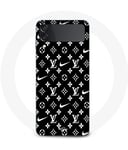 Coque Samsung Galaxy Z Flip3 Nike Louis Vuitton Fond Noir