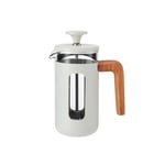 La Cafetiere Pisa Ivory Cafetiere with Wooden Handle - 3 Cup