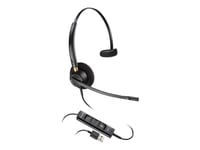 Poly EncorePro 515 - EncorePro 500 series - micro-casque - sur-oreille - filaire - USB-A - noir - Certifié pour Skype for Business