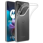 32nd Clear Gel Series - Transparent TPU Case Cover For Motorola Moto Edge 30