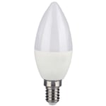 V-tac - Ampoule bougie led E14 4,5W compatible avec Google Home et Amazon Alexa via l'application Smart rgb et 3-en-1 dimmable.