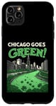 Coque pour iPhone 11 Pro Max Chicago Goes Green - Trèfle de la Saint-Patrick Chicago River