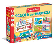 Clementoni Sapientino La Grande Collection Jeux - Cartes Illustrées et Cartes Silhouettes, Jeu Éducatif 3 Ans pour Apprendre Alphabet, Chiffres, Animaux, Formes, École de l'Enfance, Made in Italy,