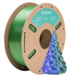 PLA filament 1.75mm Silk, ENISINA Filament PLA Brillant pour imprimante 3D FDM,Précision Dimensionnelle +/- 0.03mm,1kg / 2.20lb(Rouge & Violet & Vert )