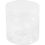 Plastburkar för förvaring, H: 7 cm, Dia. 6,5 cm, 180 ml, 10st./ 1 förp.