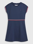 Tommy Hilfiger Branded Punto Dress S/S Twilight Navy