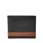 Fossil Portefeuille Quinn en Cuir pour Homme, Noir Flip Id, Taille Unique