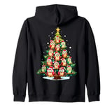 Owl Christmas Tree Funny Hoot Holiday Cute Owl Zip Hoodie