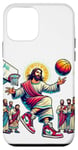 Coque pour iPhone 12 mini Ballin with the Messiah Rejoignez la communauté Jesus Basketball