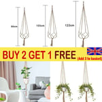 Garden Plant Hanger Macrame Hang Planter Basket Rope Flower Pot Holder Decor G1