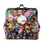 Mario Legend of Zelda Smash Porte-Monnaie PU Cuir Argent Porte-Monnaie Porte-Cartes Porte-Monnaie pour, Pochette Serrure Exquis Porte-Monnaie