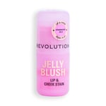 Makeup Revolution Jelly Blush Stick Lip and Cheek Stain 5.5g (Various Shades) - Strawberry Pink