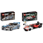 LEGO 76917 Speed Champions 2 Fast 2 Furious Nissan Skyline GT-R Race Car Toy Model Building Kit & 76916 Speed Champions Porsche 963