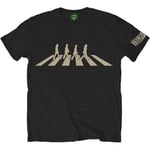 The Beatles Men's Abbey Road Silhouette Short Sleeve T-Shirt, Black, Large