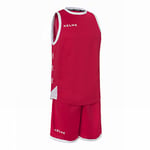 Kelme 80803 Ensemble de Basket-Ball pour Homme Rouge/Blanc 3XL