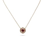 Swarovski Rose Gold Necklace Sparkling Dance Red Crystal Jewellery - NEW GENUINE