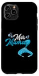 Coque pour iPhone 11 Pro Mer Mama Fête des Mères Sirènes Mère