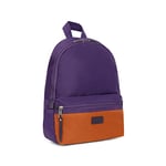 Hexagona - Sac à Dos - Compatible téléphone Portable - pour Femme - Collection Matcha - Violet/Orange