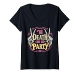 Womens Bachelorette Party Matching Halloween Till Death Do Us Party V-Neck T-Shirt