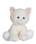 Gipsy Toys – Peluche Les Amis Floppy – CHAT-30 CM – Beige Blanc ET Rose, 071127, Chat