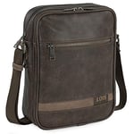 Lois - Man Bag - Men's Shoulder Bags - Man Bags for Men Crossbody Bag in Waterproof Material - Man Bags for Men Shoulder for Men with Adjustable Strap - Small Bag for Men. Mens Bags Shoulder, Brown