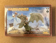 Warhammer fantasy old world Métal orc Warboss on wyvern Gamesworkshop NIB 89-09