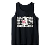 Ghost Reading Halloween Book Lover Cute Bookworm Tank Top