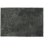 Tapis Épais 200 x 300 cm en Tissu Coton Gris Foncé Doux au Toucher pour Chambre