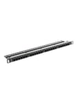 Lanberg PPU5-0024-B - patch panel - 0.5U - 19"