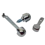 Kitchenaid Stand Mixer Speed Lever, Head Lock Lever And Thumbscrew In Chrome.