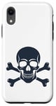 Coque pour iPhone XR #snirt Coque de protection à capuche Motif crâne et os