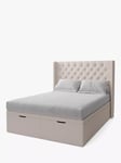 Koti Home Astley Upholstered Ottoman Storage Bed, King Size