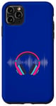 Coque pour iPhone 11 Pro Max Casque pour artistes, DJ, contrôle audio LED clignotant