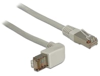 DELOCK – Cat.6A SSTP-Cable, angled - straight contact, 1 m (83645)