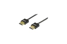 DELTACO HDMI-1090 - HDMI-kabel med Ethernet - 50 cm