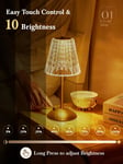 One Fire Table Lamp Touch Lamps Bedside Table lamp, 10-Way Dimmable Rechargeable